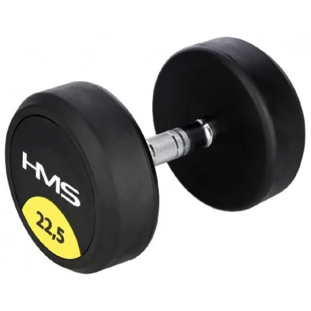 Pogumovaná jednoručná činka HG Pro HMS, 22,5 kg