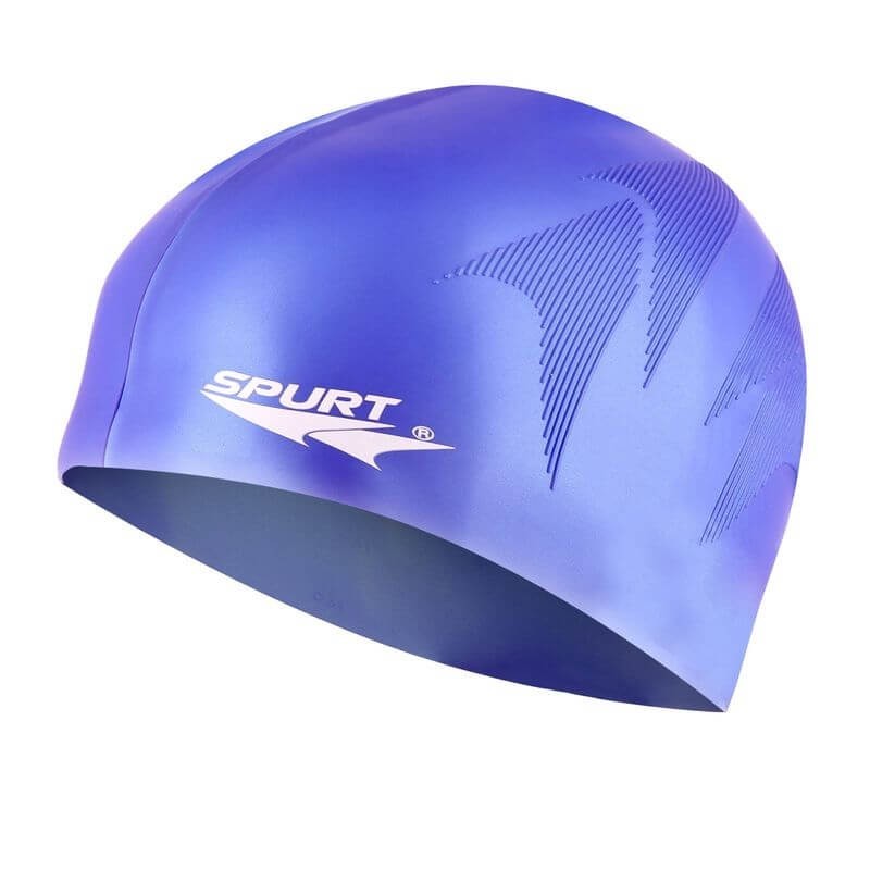 Silikónová čiapka SE34 s plastickým vzorom SPURT, modrá