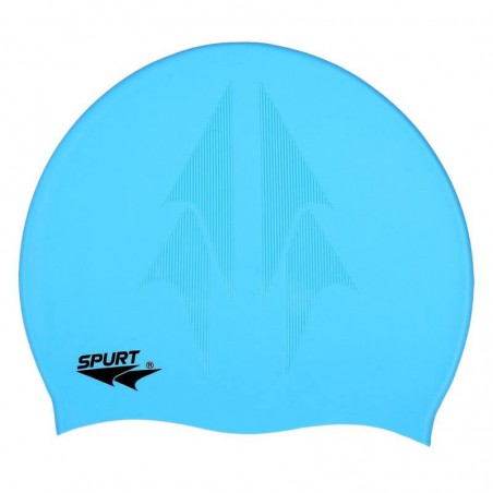 Silikónová čiapka SE25 s plastickým vzorom SPURT, modrá