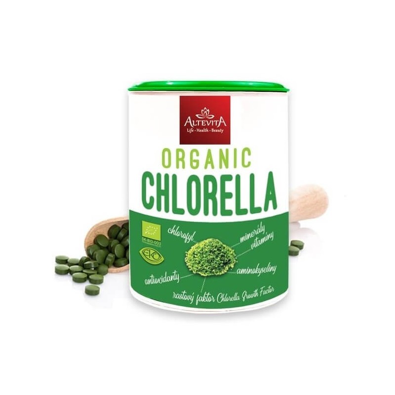 BIO Organic Chlorella Altevita, 640 tbl