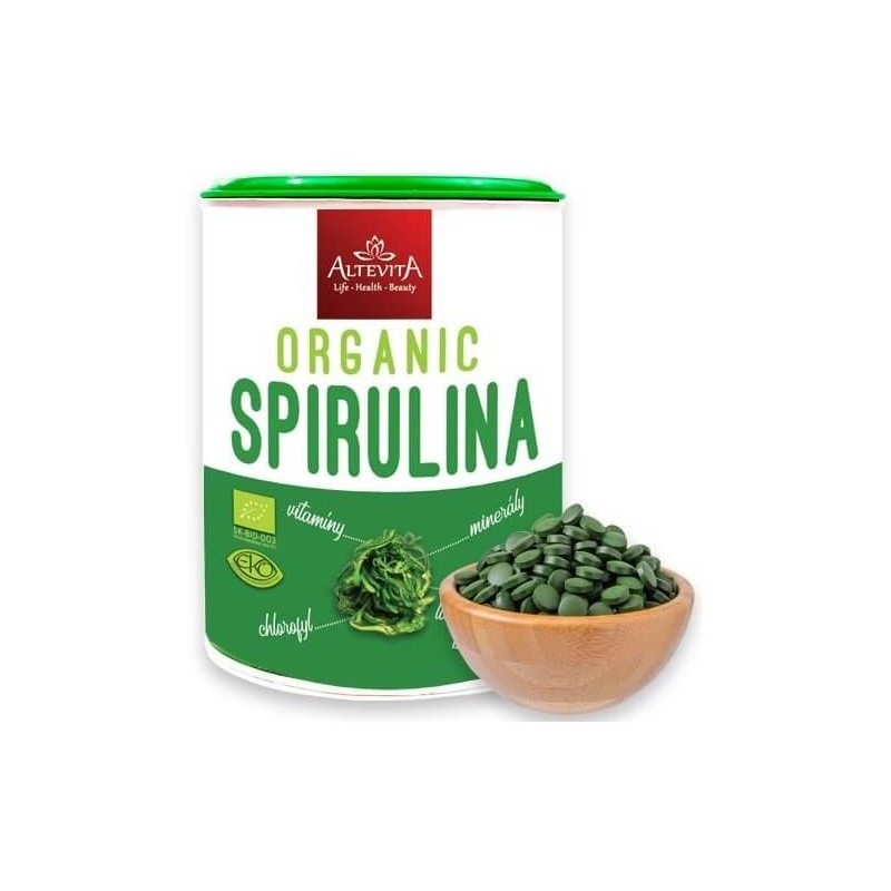 BIO Organic Spirulina Altevita, 640 tbl