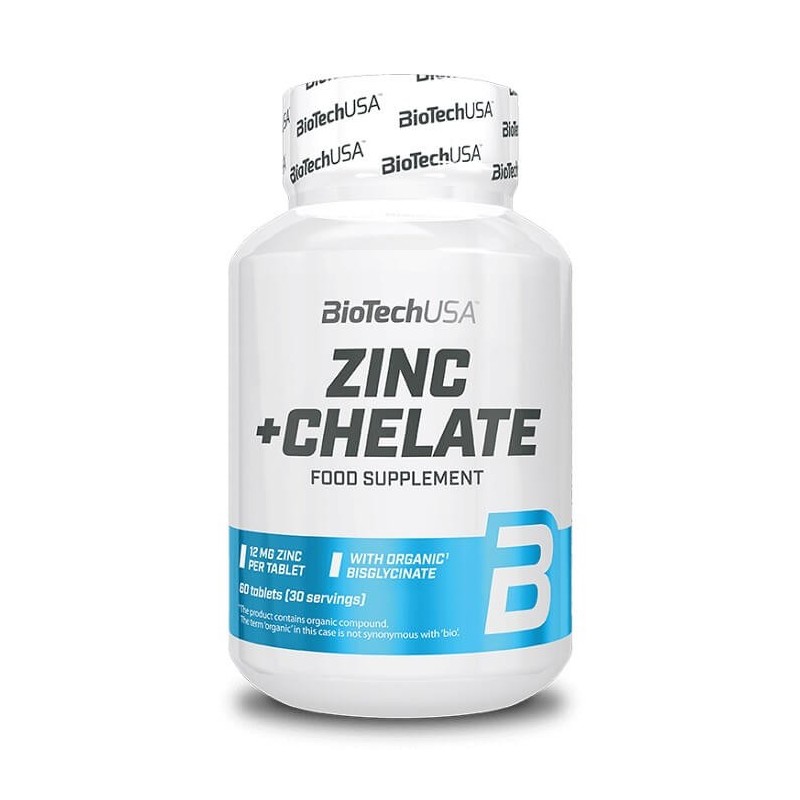 Zinc + Chelate BioTechUSA, 60 tbl