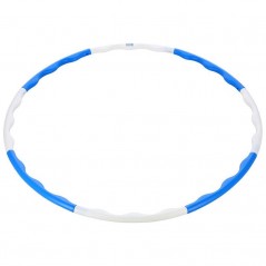 Hula-hop obruč HHP090 ONE Fitness, modro-biela 90 cm