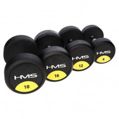Pogumovaná jednoručná činka HG Pro HMS, 2 kg