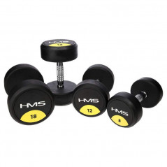 Pogumovaná jednoručná činka HG Pro HMS, 2 kg