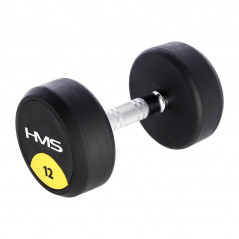 Pogumovaná jednoručná činka HG Pro HMS, 12 kg