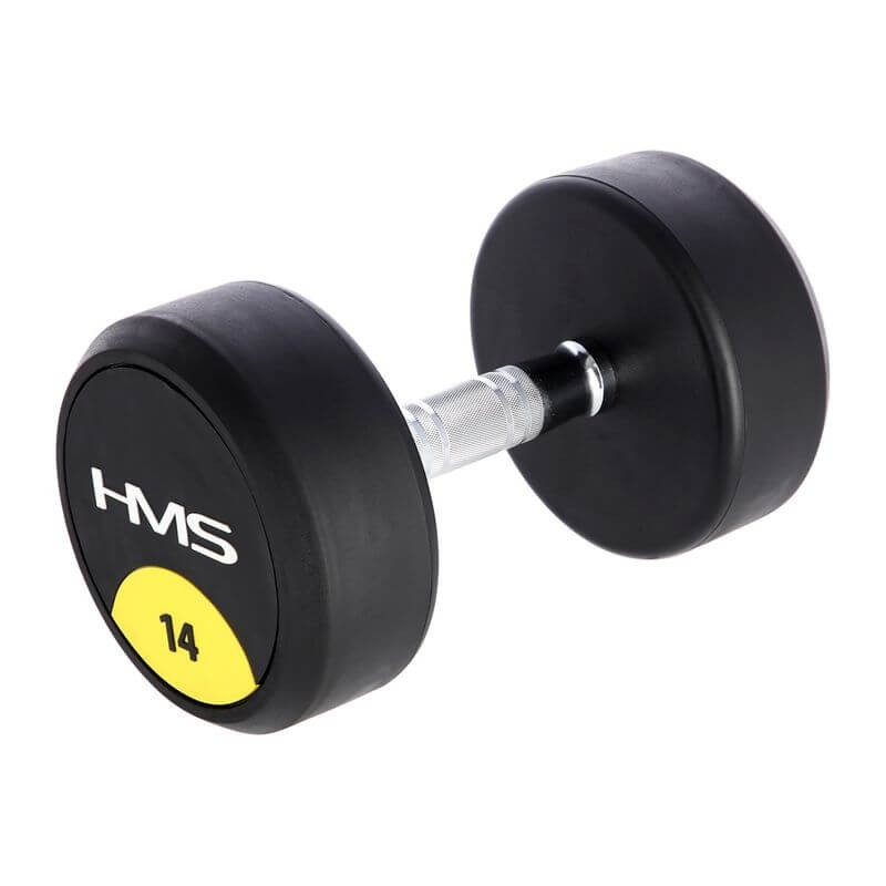 Pogumovaná jednoručná činka HG Pro HMS, 14 kg Pogumovaná jednoručná činka HG Pro HMS, 14 kg