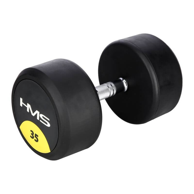 Pogumovaná jednoručná činka HG Pro HMS, 35 kg Pogumovaná jednoručná činka HG Pro HMS, 35 kg