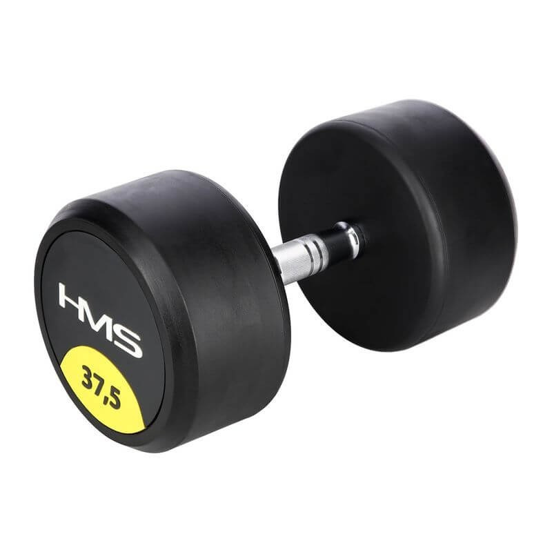 Pogumovaná jednoručná činka HG Pro HMS, 37,5 kg Pogumovaná jednoručná činka HG Pro HMS, 37,5 kg