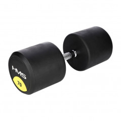 Pogumovaná jednoručná činka HG Pro HMS, 70 kg