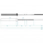Olympijská os GO901 HMS Premium 220 cm x 50 mm Olympijská os GO901 HMS Premium 220 cm x 50 mm