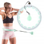 Masážny hula hoop so závažím a počítadlom HHW06 HMS, zelený Masážny hula hoop so závažím a počítadlom HHW06 HMS, zelený