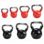 Kettlebell s chrómovaným úchopom KTC HMS, 10 kg, červený Kettlebell s chrómovaným úchopom KTC HMS, 10 kg, červený