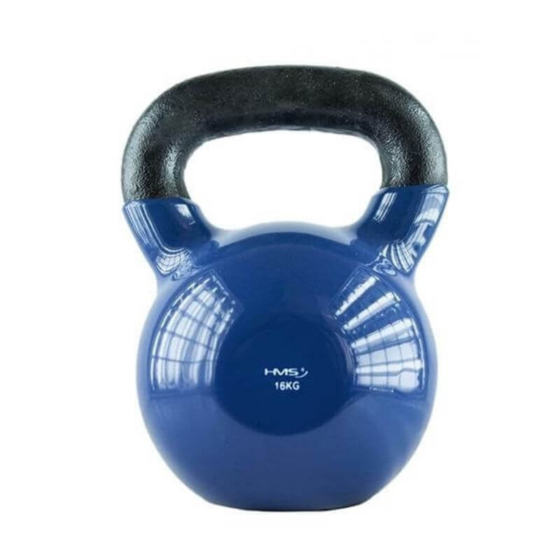 Kettlebell pokrytý vinylom KN HMS, 16 kg Kettlebell pokrytý vinylom KN HMS, 16 kg