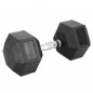 Čierna hexagonálna jednoručná činka HMS, 25 kg Čierna hexagonálna jednoručná činka HMS, 25 kg