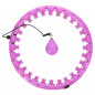 Masážny hula hoop HHW12 plus size so závažím HMS, fialový Masážny hula hoop HHW12 plus size so závažím HMS, fialový