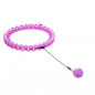 Masážny hula hoop HHW12 plus size so závažím HMS, fialový Masážny hula hoop HHW12 plus size so závažím HMS, fialový
