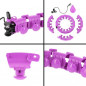 Masážny hula hoop HHW12 plus size so závažím HMS, fialový Masážny hula hoop HHW12 plus size so závažím HMS, fialový