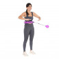 Masážny hula hoop HHW12 plus size so závažím HMS, fialový Masážny hula hoop HHW12 plus size so závažím HMS, fialový