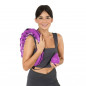Masážny hula hoop HHW12 plus size so závažím HMS, fialový Masážny hula hoop HHW12 plus size so závažím HMS, fialový