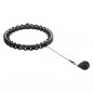 Masážny hula hoop HHW12 plus size so závažím HMS, čierny Masážny hula hoop HHW12 plus size so závažím HMS, čierny
