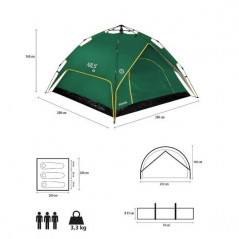 Automatický stan NC7819 2v1 NILS Camp, zelený