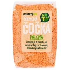 Šošovica červená rozpolená Countrylife, 500 g