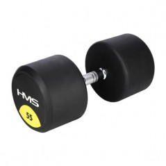 Pogumovaná jednoručná činka HG Pro HMS, 55 kg